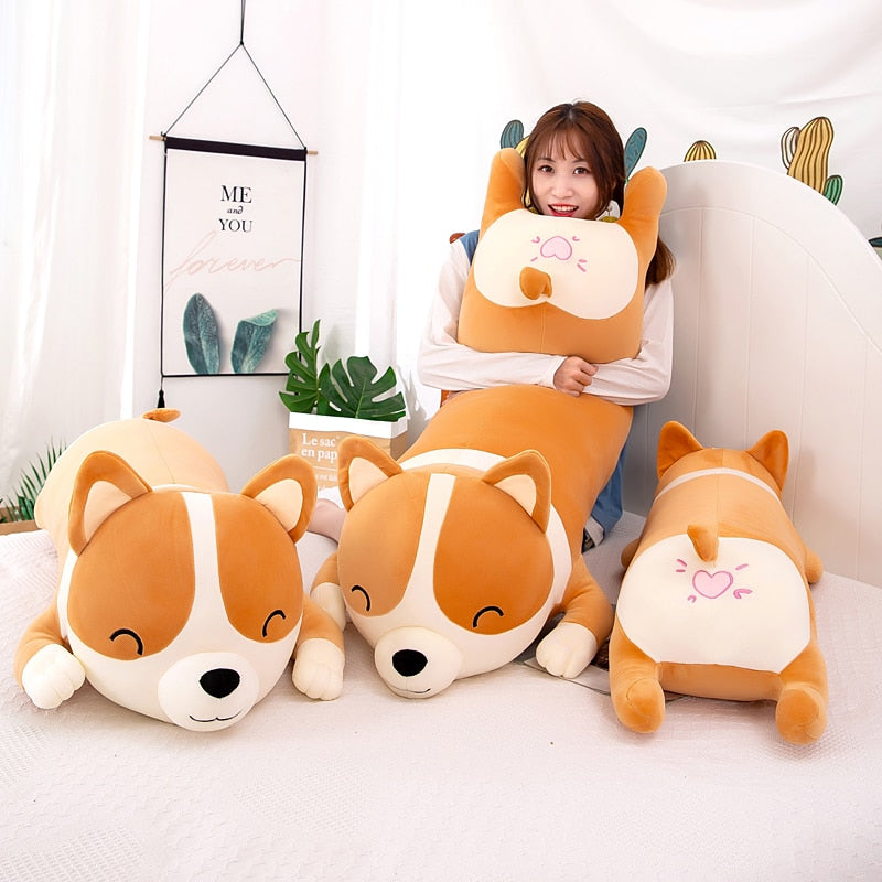 Giant Corgi Plush The Happy Cerberus