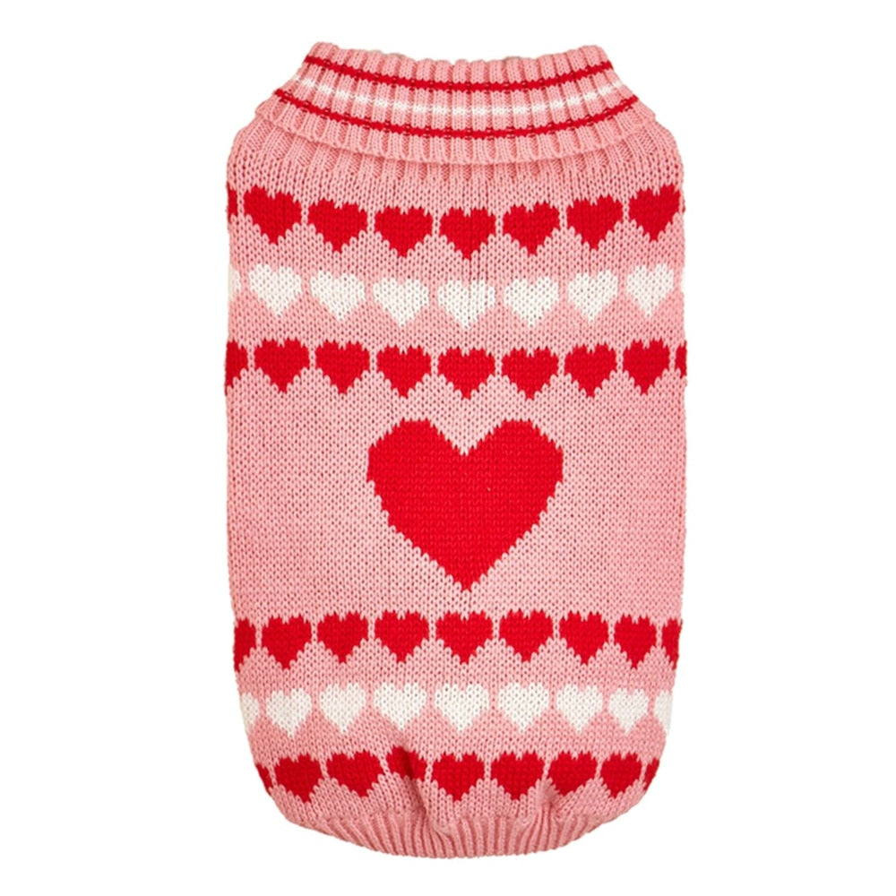 Dog Valentine's Sweater