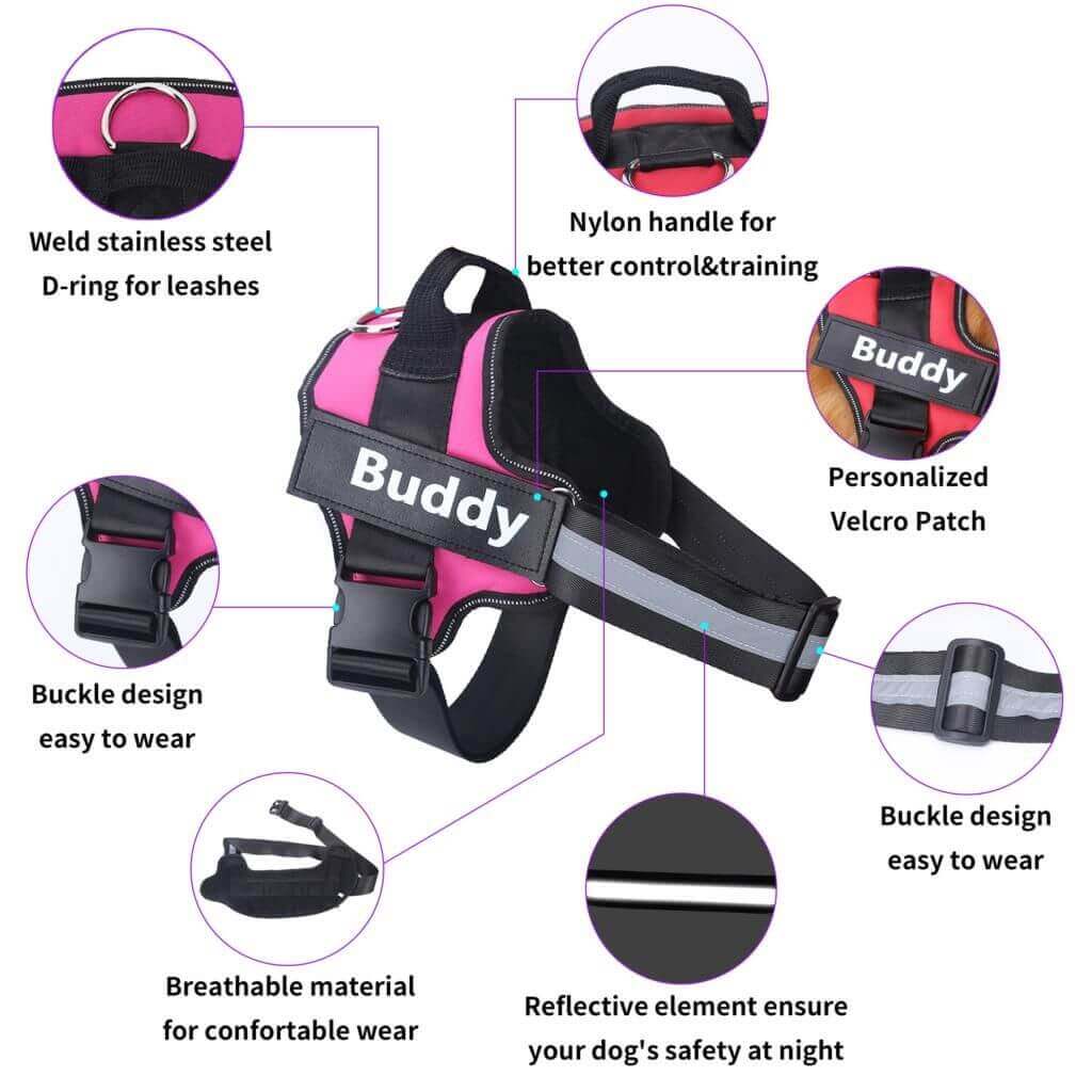 Product features of the no pull dog harness